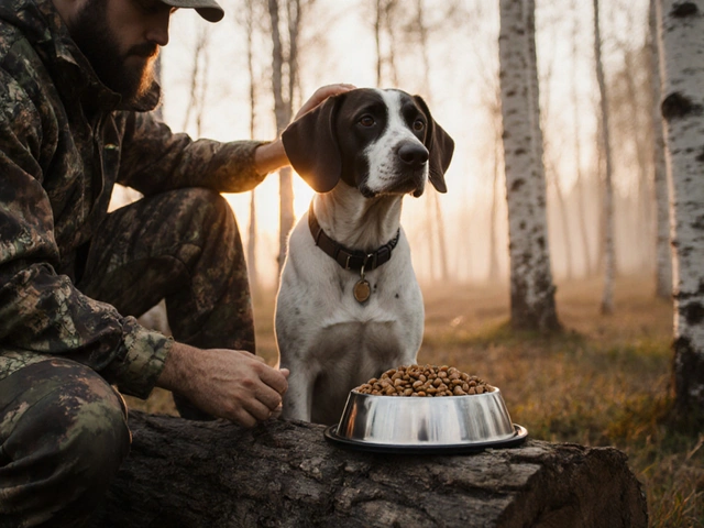 Кормление охотничей собаки: сколько раз в день?