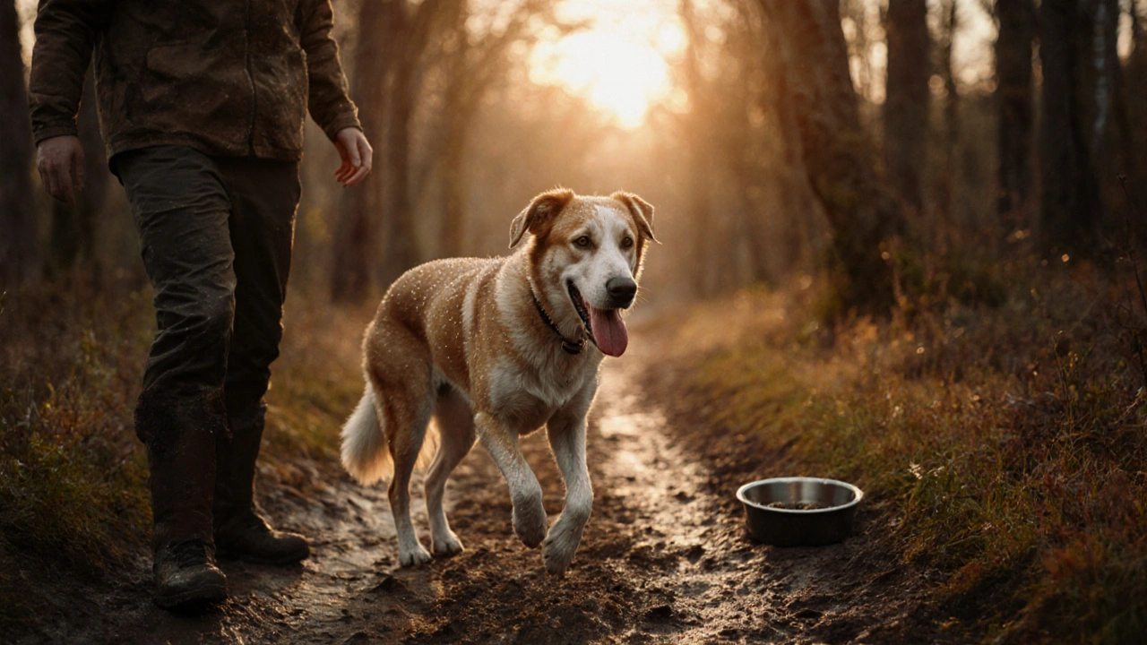 Нужно ли кормить собаку до или после утренней прогулки?