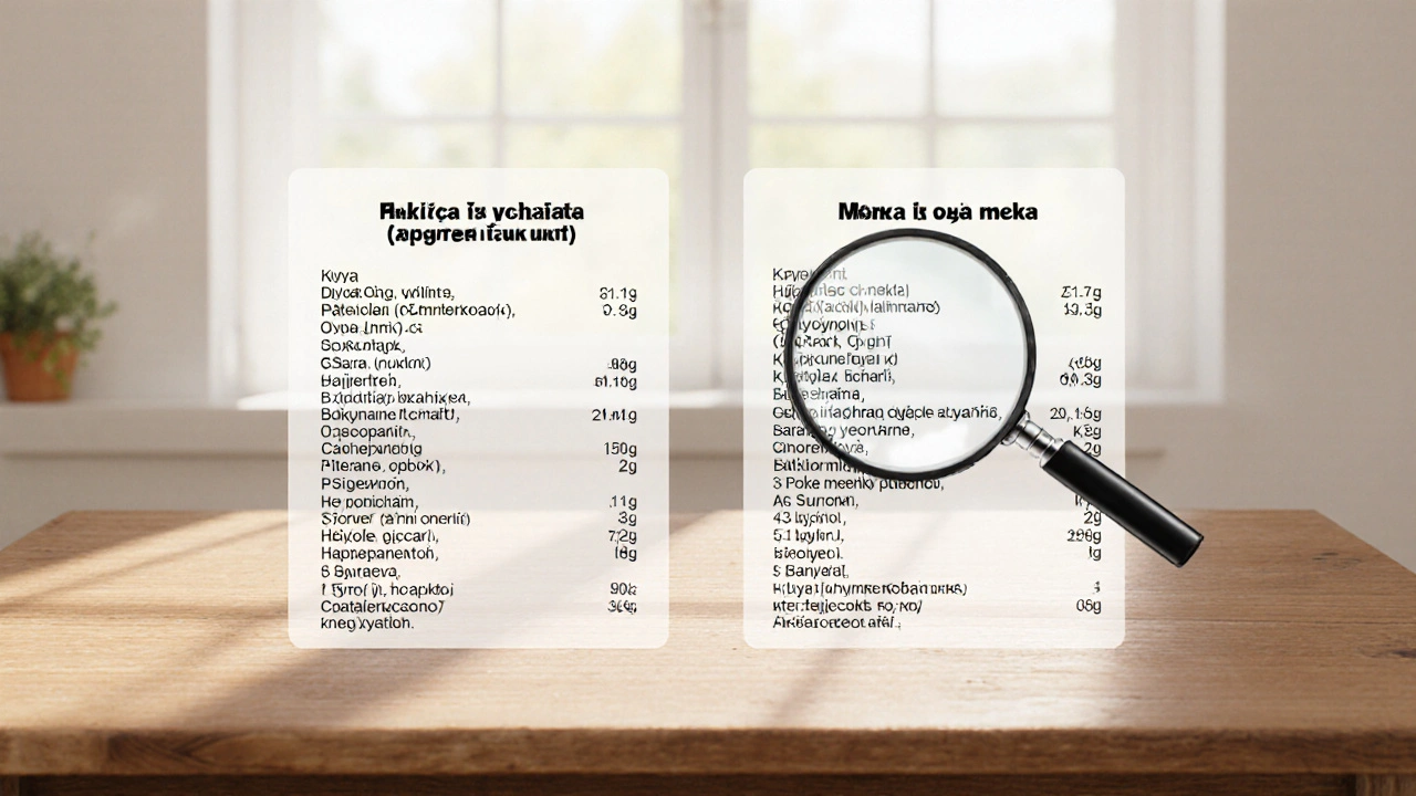 Сравнение составов корма: чистые ингредиенты против наполнителей.